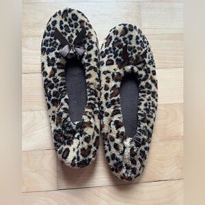 Well worn house slippers